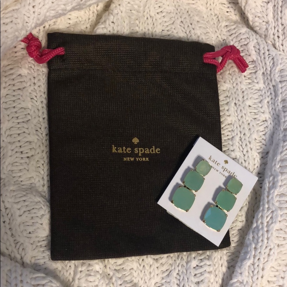 Kate Spade Aqua Cascading Earrings